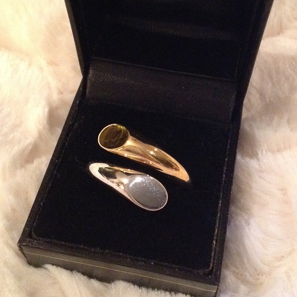 HLM designer gold and silver ring - Picture 1 of 6